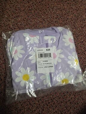 Kids Lavender Daisy Pajamas Sleeper - Lovely Lavender